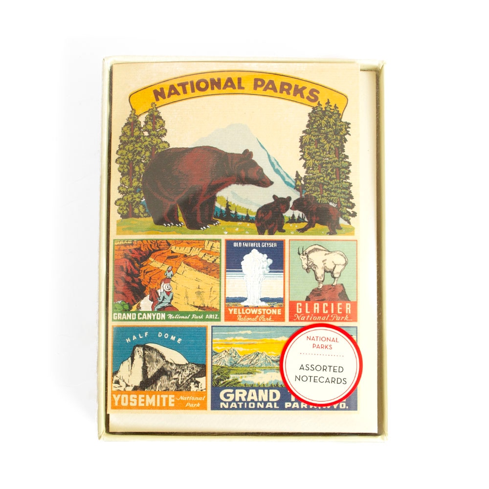 Cavallini, Greeting Card - Boxed Set, Gifts, National Parks, 376236